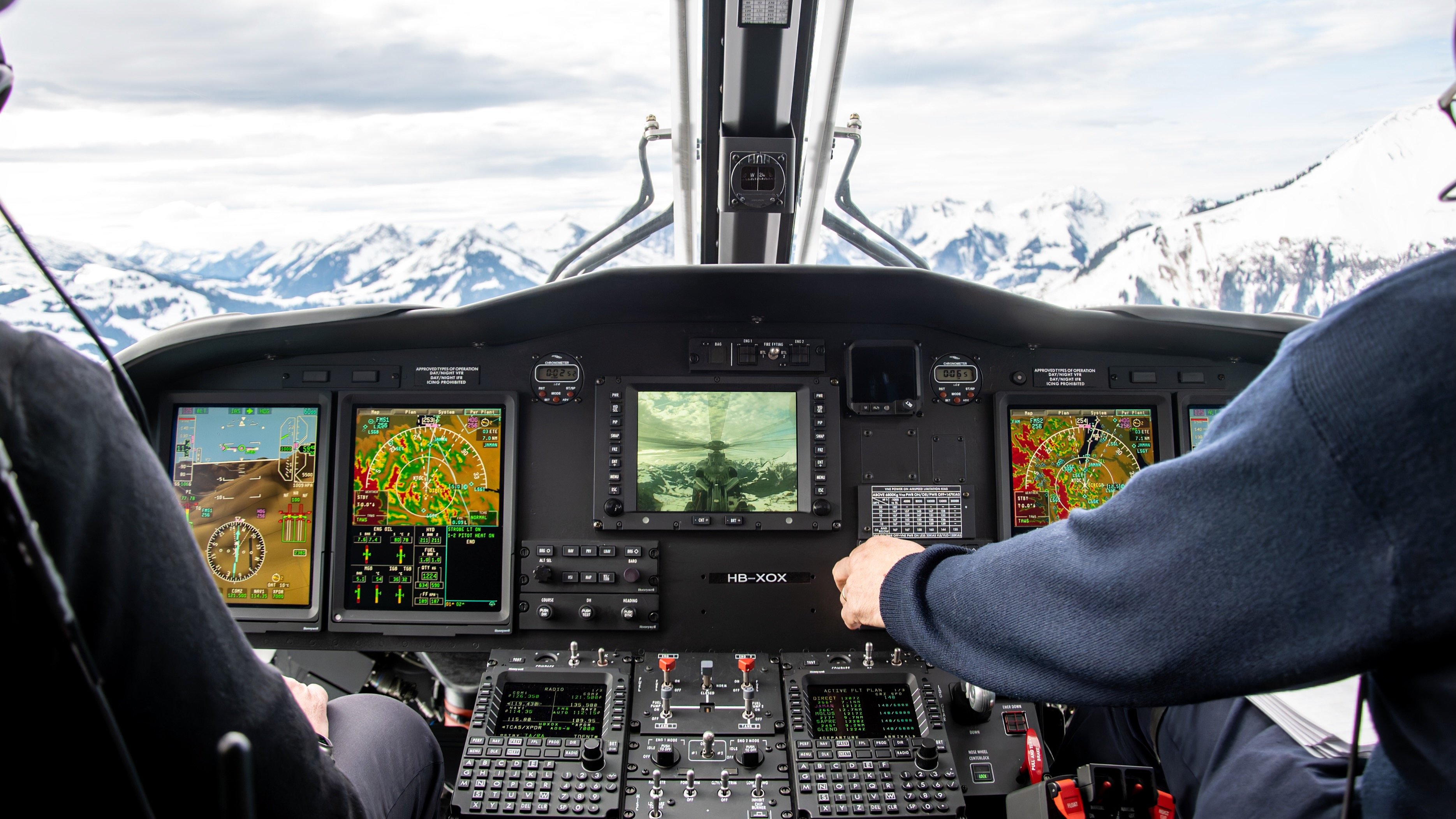 Image during a flight with HB-XOX